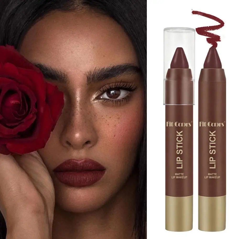 Glatte Matte Schokolade Lippenstift Feine Spitze Lip Liner Stift Weiche Wasserdichte Langlebige Nicht-Klebrige Konturierung Lip Make-Up Für wo O2N3