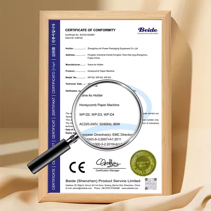 Lage prijs milieuvriendelijke 100% recyclebare volautomatische elektrische honingraatpapierdispenser