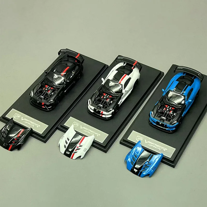 

Масштаб 1:64 ACR VIPER, магнитная открытая крышка, имитация сплава, модель автомобиля, статический дисплей, Коллекционная игрушка, подарок, сувенирное украшение