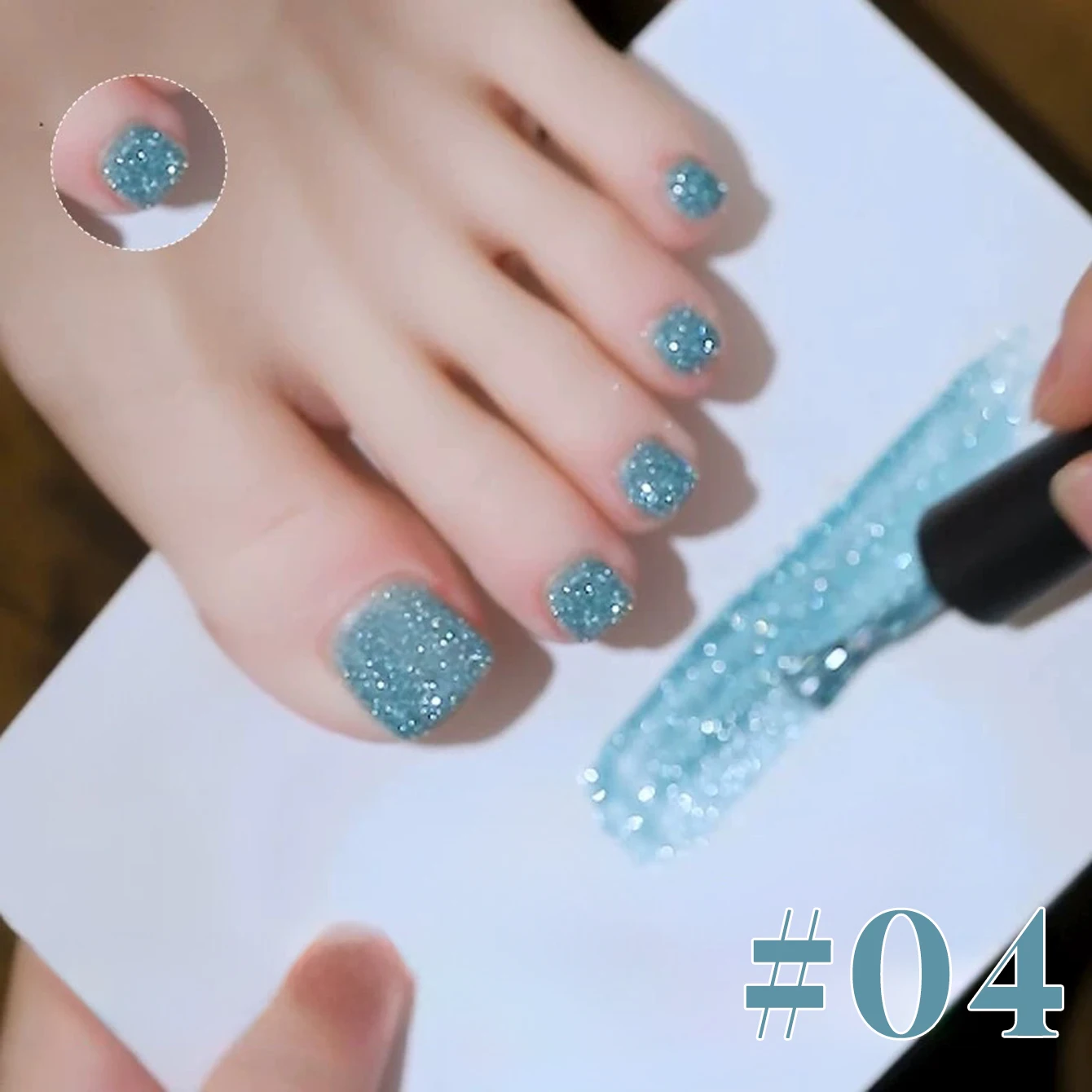 12ML 1 SZT. Srebrny Górski Diamentowy Klej do Paznokci Najlepiej Sprzedający Się Lodowo Przezroczysty Niebiesko-Zielony Brokatowy Diamentowy Żelowy Lakier do Paznokci Letnie Paznokcie