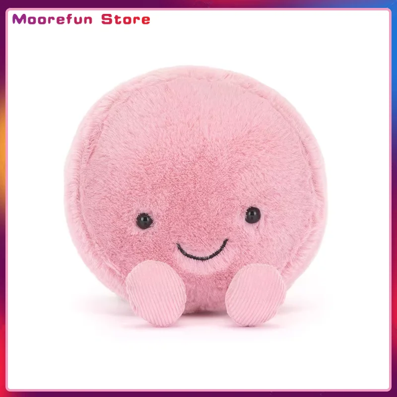 【Na Stanie】Jellycat Nowość Uroczy Deser Makaronik Trójkolorowy Limitowany Pluszak Zabawka Dekoracja do Zawieszenia na Torbie Lalka Prezent dla Dziewczynek