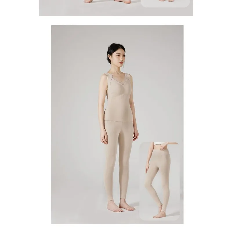 여성용 보온 바지 하이 웨이스트 단열 솔리드 컬러 탄력성 패션 캐주얼 스포츠 레깅스