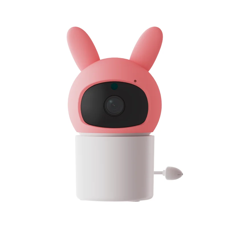 Tuya 2MP HD Smart Baby Monitor with Infrared Night Vision, Temperature Sound Detection, Remote App Control, Home Security Camera