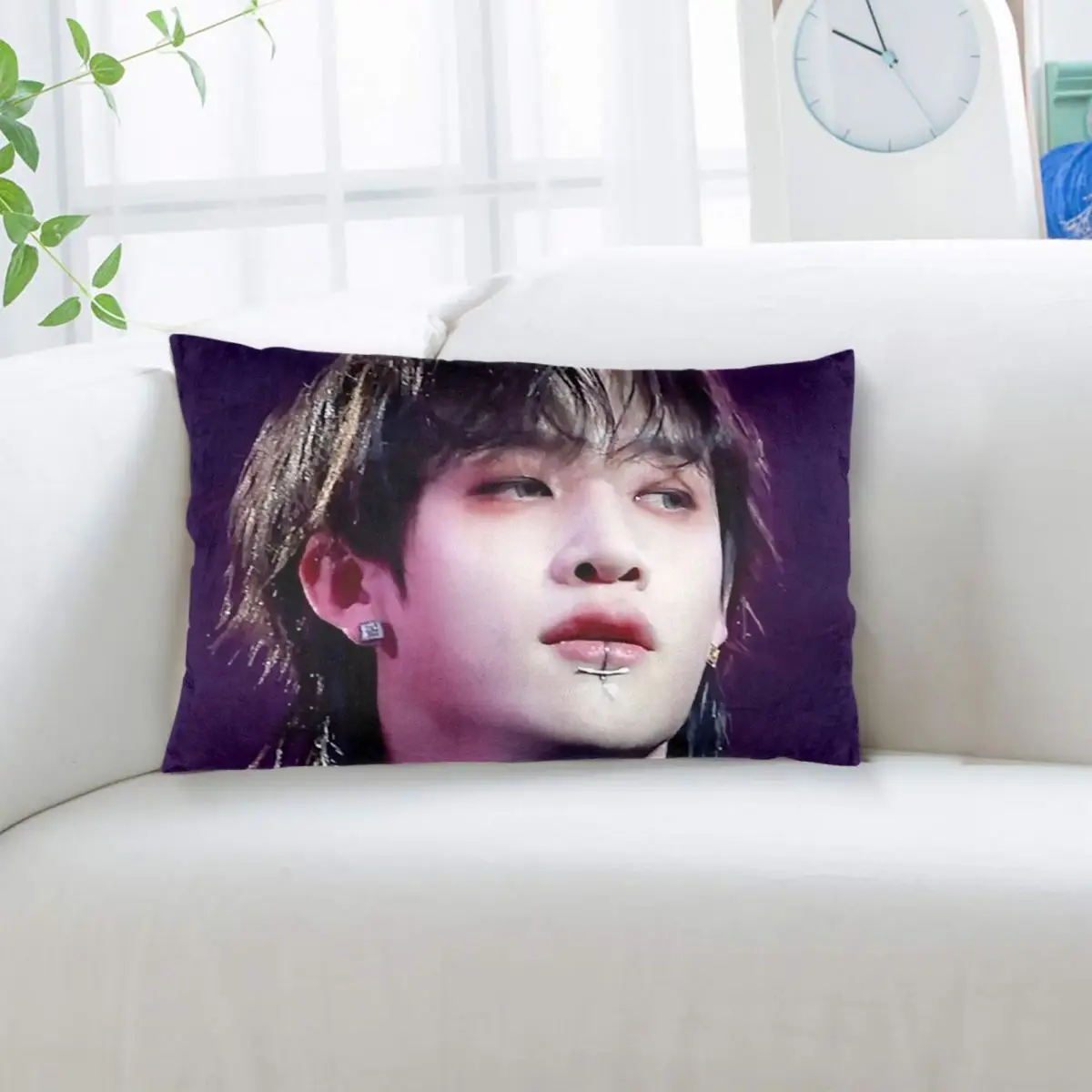 Bang Chan Rectangle Pillowcase Cushion Cover Decorative Bedroom Bed Home Comfort Throw Pillow