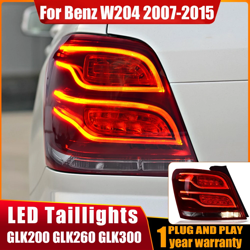 Car Styling for Benz W204 Tail Lights 2007-2015 GLK200 GLK260 GLK300 Tail Lamp LED Tail Light DRL Brake Reverse auto Accessories