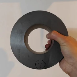 156x20x80mm Ferrite circular ring magnet black circular magnetic ring DIY teaching tool powerful magnet with holes permanent