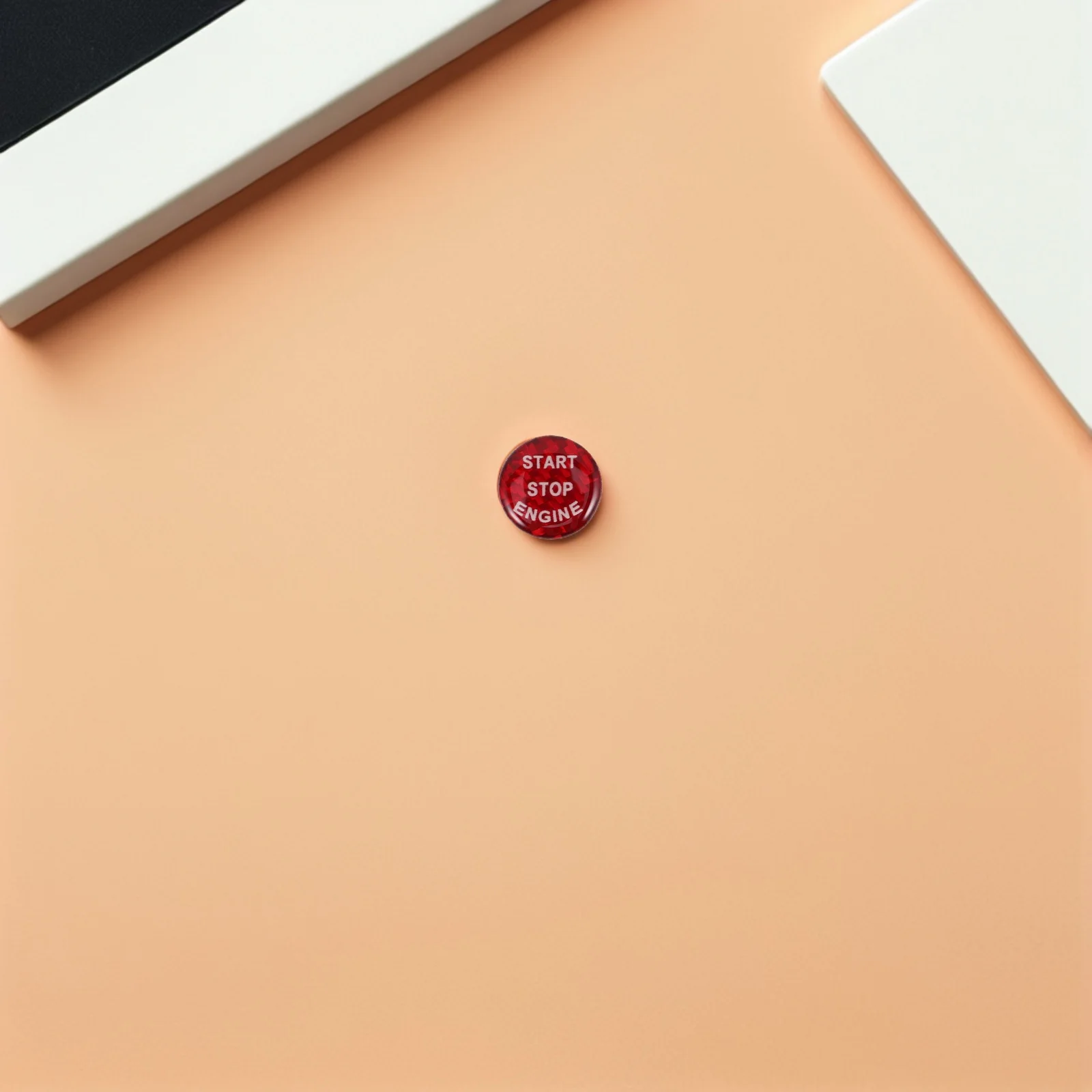 

Car Engine Start Stop Button Cover Plastic Protective Cover For Ignition Switch 21Mm Car Interior Accessories Easy