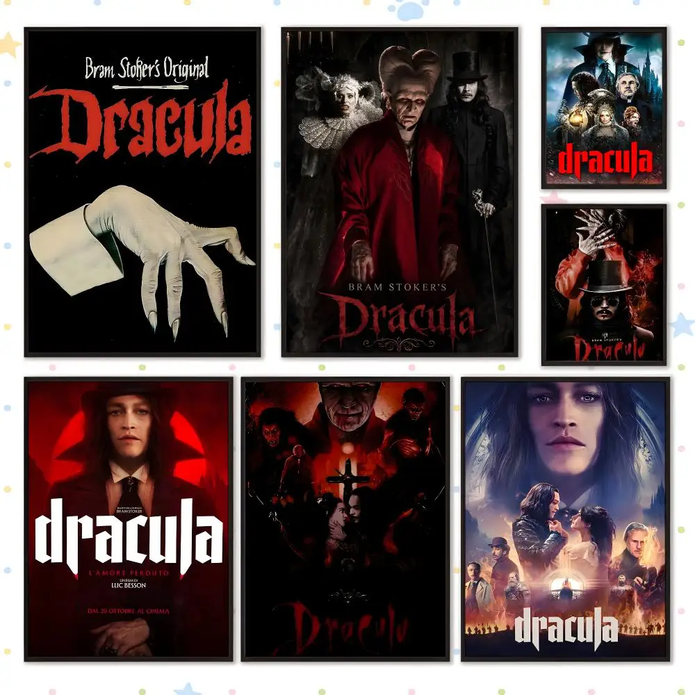 Film Series Classic Popular Dracula Poster PP Self Adhesive Wall Decor Aesthetic Bedroom Gaming Room Home Holiday Gift