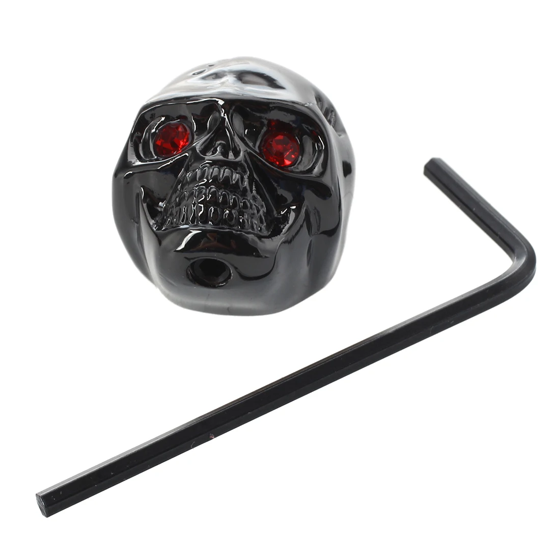 3 шт., ручки регулировки громкости с головой черепа для электрогитары --- черный, богатый
