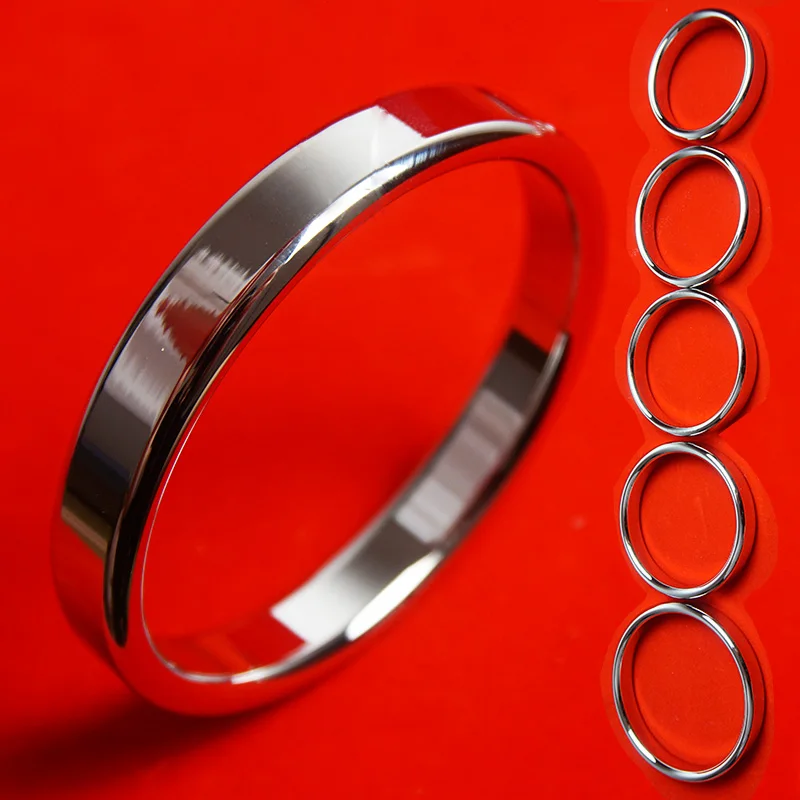 Stainless Steel Cock Rings,Metal Penis Loop,Firm Grip Around Dick Scrotum,Ejaculation Delay Cockring Penisring,Sex Toys for Men
