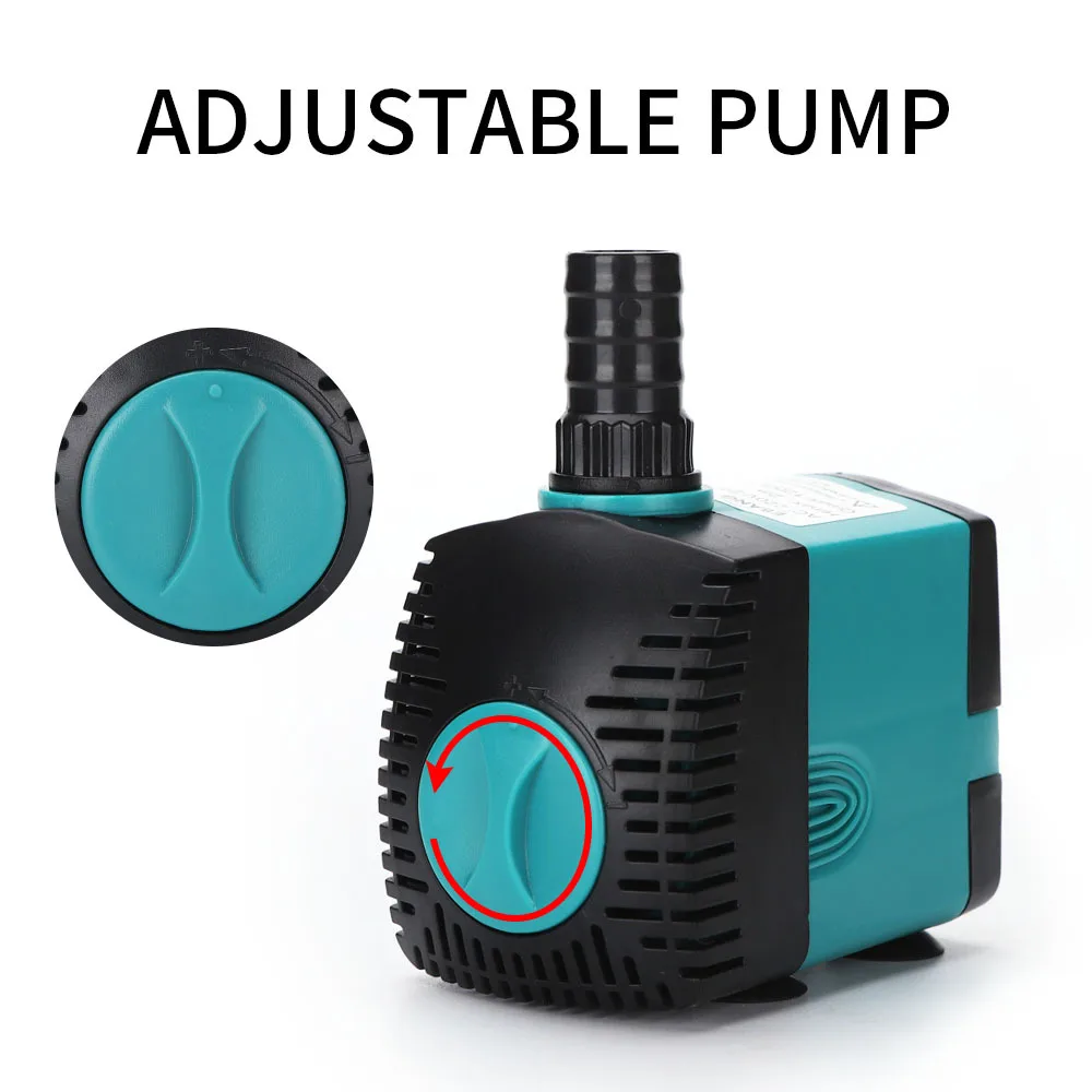 Description Picture 3 of itemAquarium Submersible Adjustable Fish Tank Water Pump Power Head with Nozzles for Pond,Hydroponics,Statuary, Fountain Pump