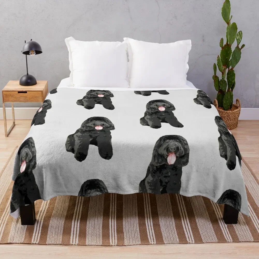 Cockapoo Cockerpoo Black Cutie Doodle Dog Throw Blanket manga blankets and throws Soft Plush Plaid halloween Blankets