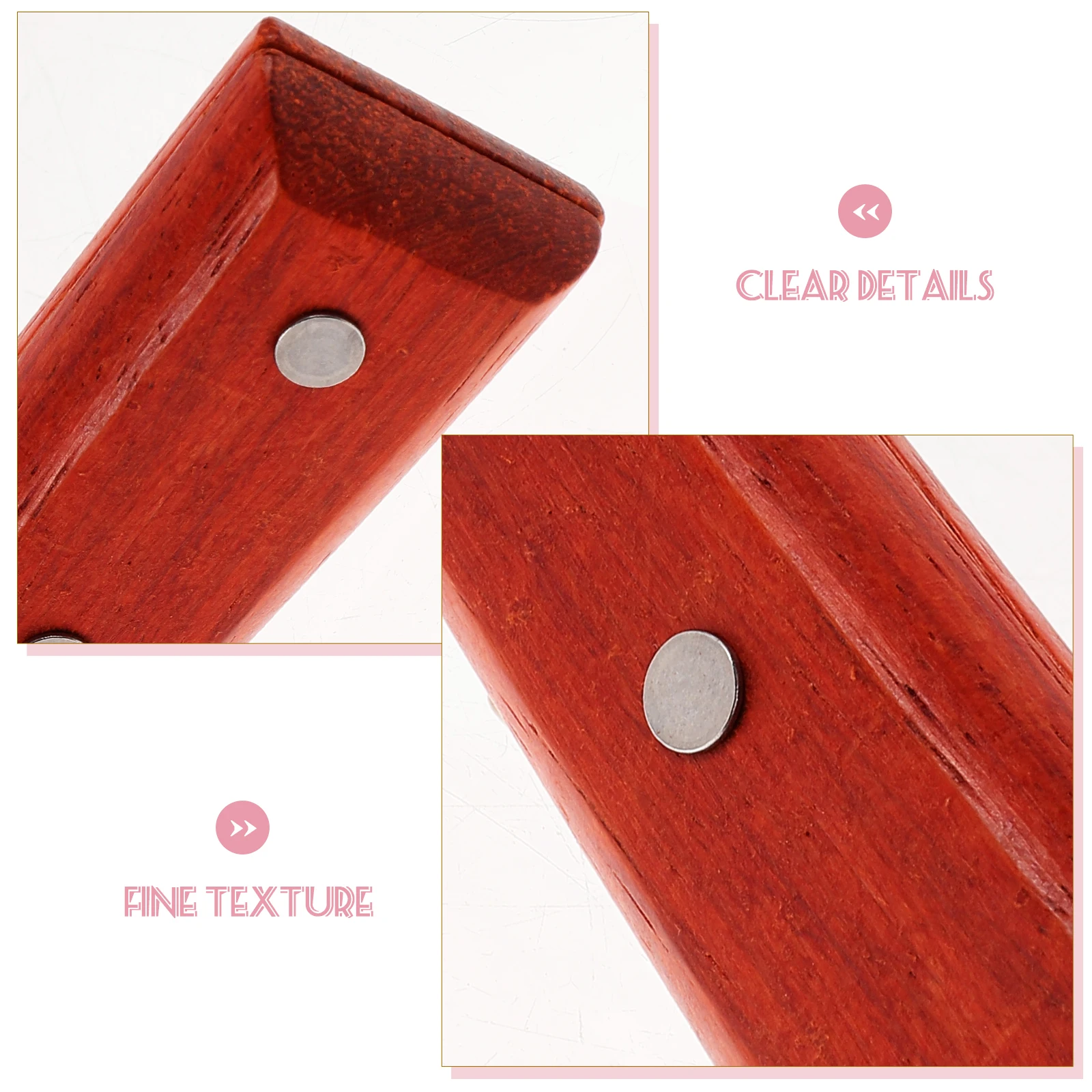 

Solid Wood Handle Accessories Red Pear Wood Kitchen Cutter Grip Ergonomic Design Replacement Chef Knife Handle Practical Tool
