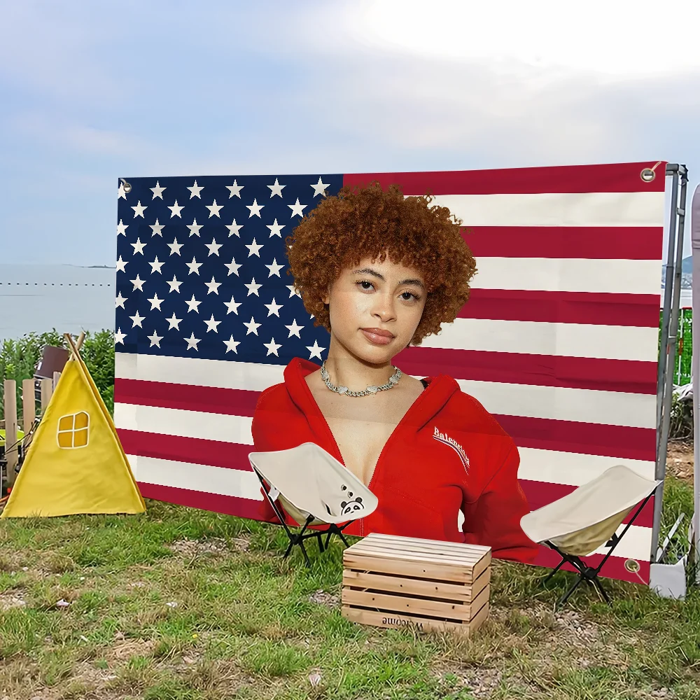 Sänger i-ice Spice Flagge für Picknick Party Camping Banner Outdoor Atmosphäre Tuch – Detail 8