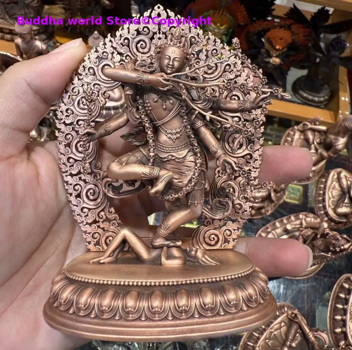 RED tara Kurukulle Kurukulla Gollum Guardian Deity Buddhism home altar exorcise evil spirits Rare copper statue Exquisite god