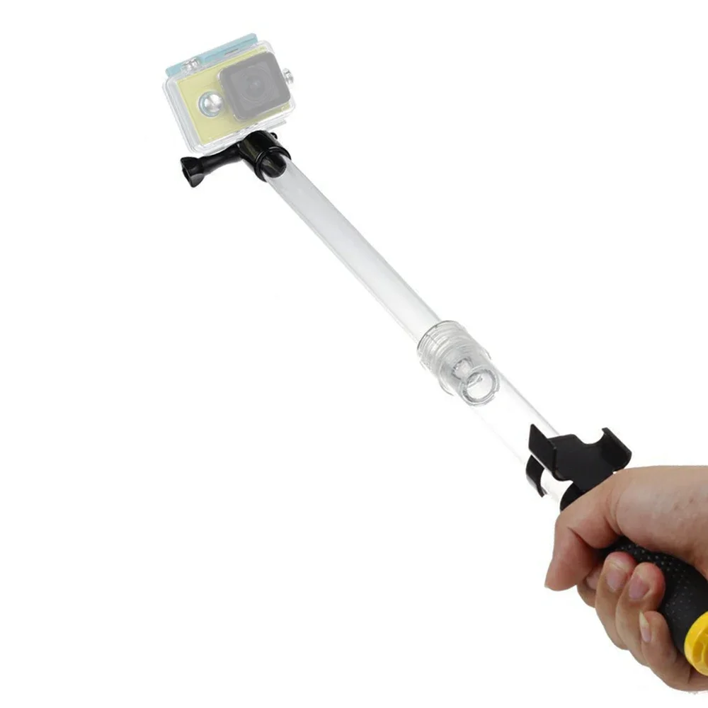 Adjustable Telescopic Transparent Waterproof for GoPro Hero 10 9 8 7 6 5 4 Monopod Selfie Stick