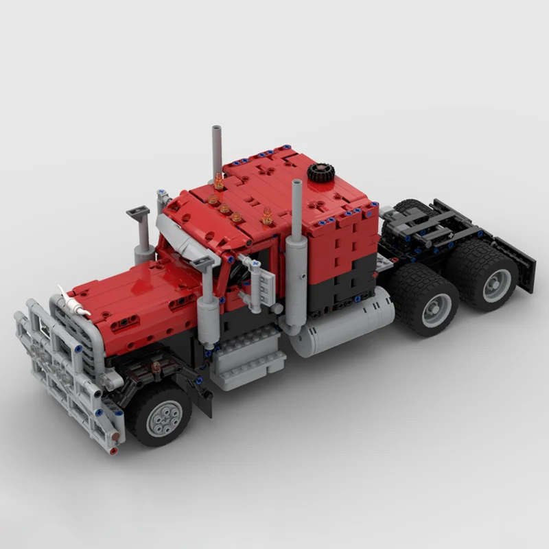 Новая статическая версия австралийского грузовика, модель прицепа для тяжелых грузовиков, детский набор игрушек, технологические строительные блоки