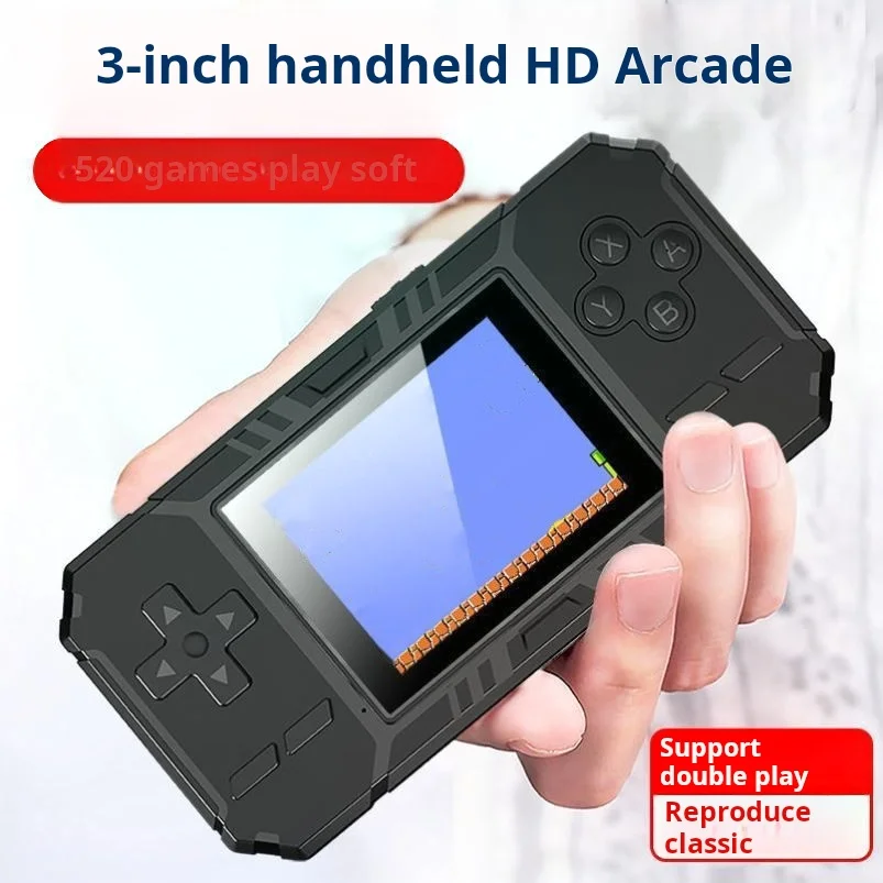 S8 Game Console 3.0 Inch HD LCD Screen Handheld Game Player Built-in 520 Games Mini Portable Retro Game consolas de videojuegos