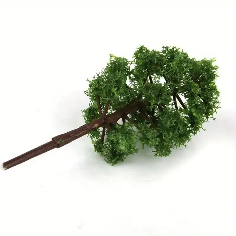 20Pcs Mini Model Trees Micro Landscape Decor Train Layout Accessories DIY Plastic Model Scenery Railroad Decoration Miniatures
