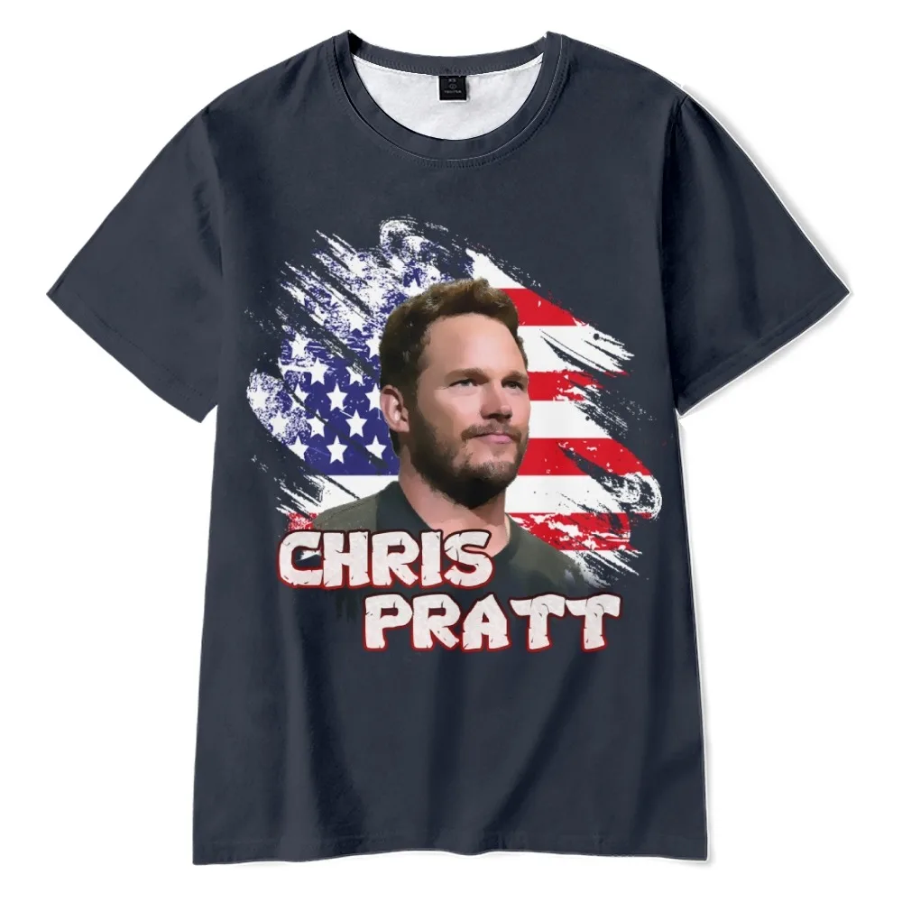 

2026 Chris Pratt Tshirt Crewneck Short Sleeve Women Men T-shirt American Pop Star Free Shipping Casual Style Clothes