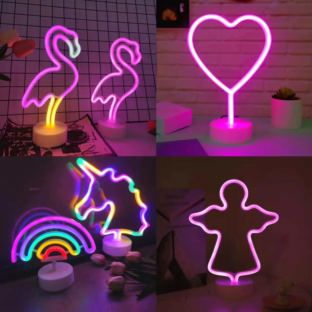 1pc, desktop neon light USB/battery powered, room birthday party wedding decoration light Mother\'s Day Valentine\'s Day gift