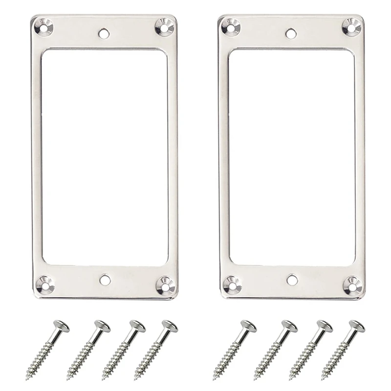 Metal Humbucker Pickup Ring Cover Frame Replacement Compatible With LP Guitar Mounting Electric Guitars