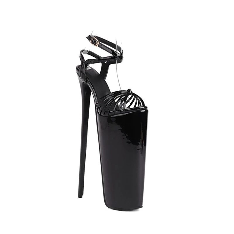 Sandali per le donne 2021 scarpe con plateau Stiletto 31.5cm Super Pumps Walk Show Night Club Sexy Stripper Heels Plus Size 52 350-9