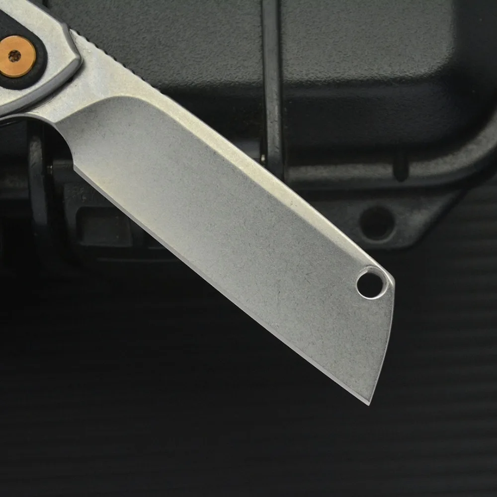 2025 سكين جيب التخييم D2 شفرة الألومنيوم مع مقبض G10 في الهواء الطلق التكتيكية الدفاع عن النفس السكاكين سكاكين الصيد