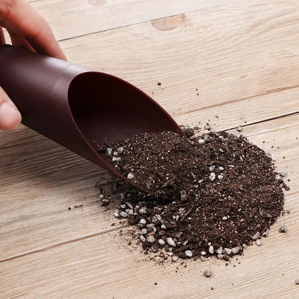 1PC Plastic Soil Shovel Cup For Garden Soil Spade Cultivation Bucket Potted Bonsai Fleshy Plant Mini Spade Home Gardening Tools