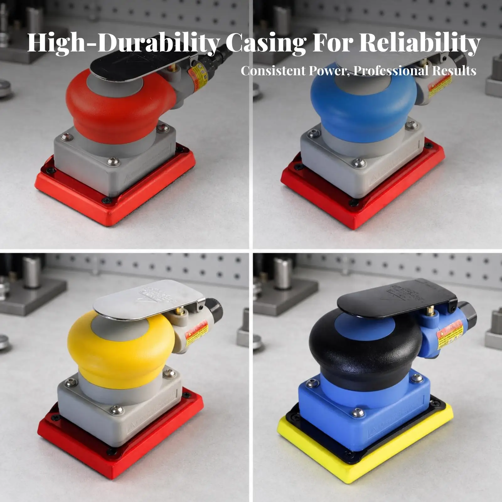Compact Pneumatic Sander Air Tool for Auto Body Sanding and Polishing Metal Surface Finishing Workshop Equipment
