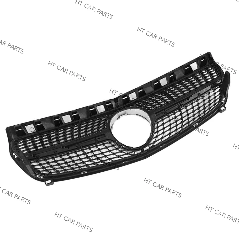 For Mercedes Benz A Class W176 2013-2015 2013 2014 2015 1 Piece of Front Bumper Grille Mesh Grill Diamond Style