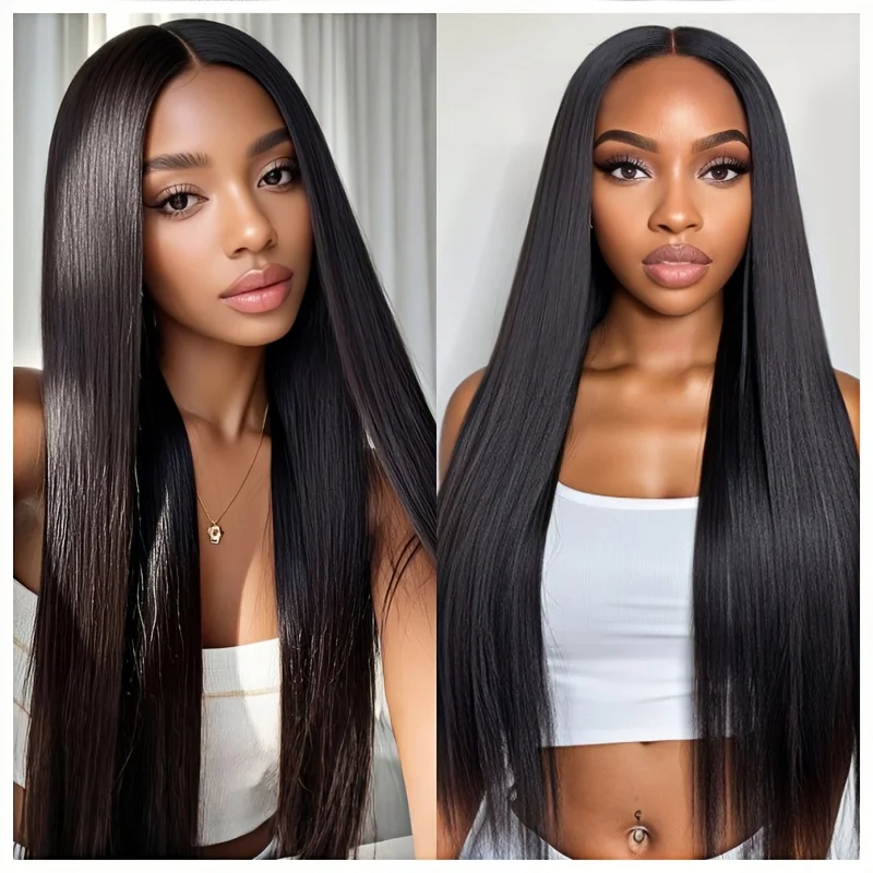 13x6 الدانتيل الجبهة الباروكات شعر الإنسان للنساء 200 الكثافة HD شفافة 28 بوصة مستقيم الدانتيل الجبهة الباروكات الشعر البشري