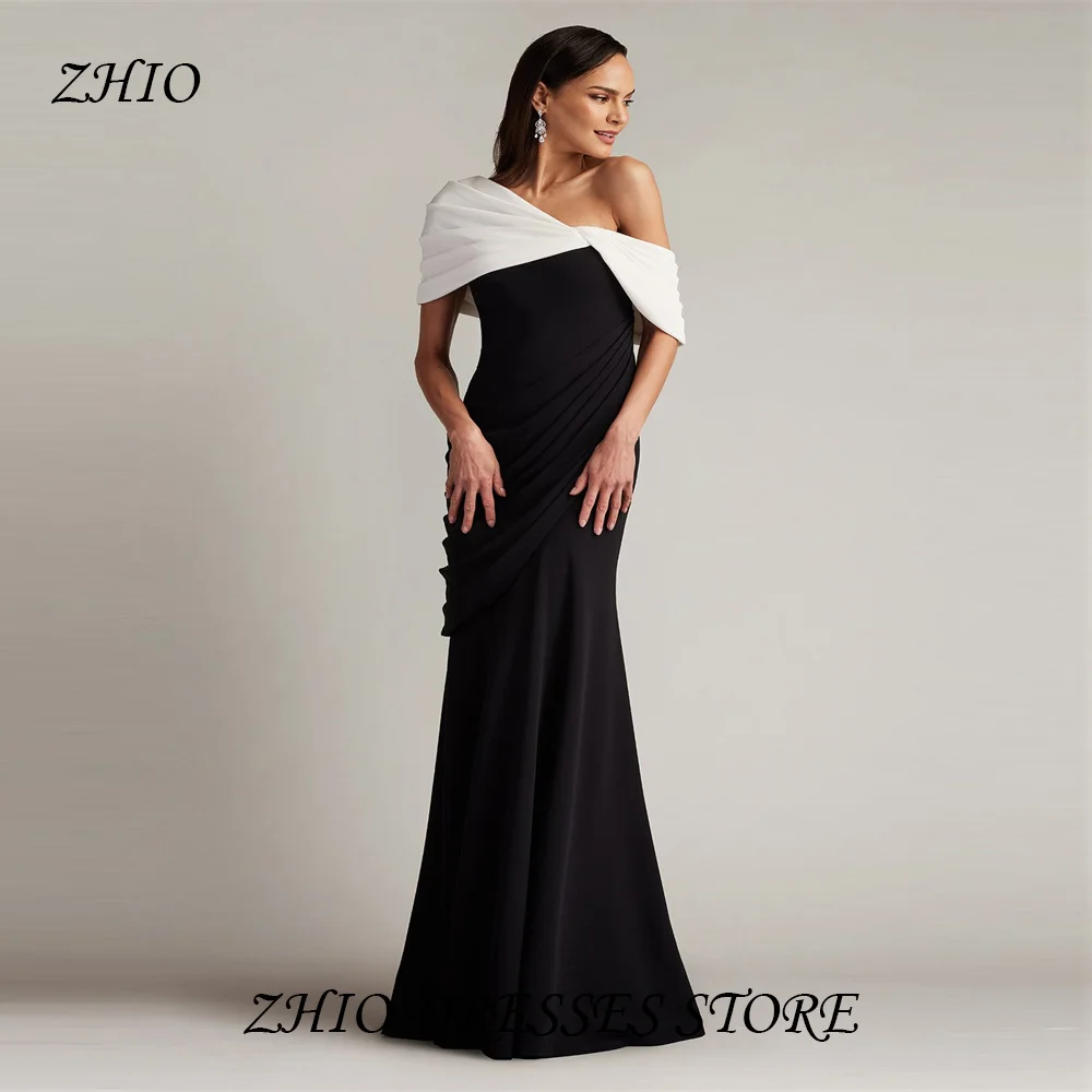 

ZHIO Sexy High Quality Evening Dress Elegant Shoulder Length Formal Cocktail Dress 정장원피스 Vestidos de Festa Customized