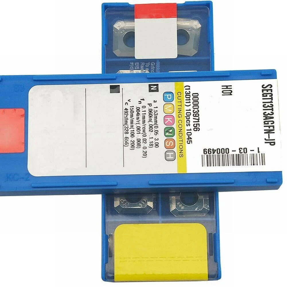 10pcs SEGT13T3AGFN-JP H01 เครื่องกลึงโลหะเครื่องตัดคาร์ไบด์แทรกสําหรับ Semi-fining Finishing Precision บดเครื่องมือ