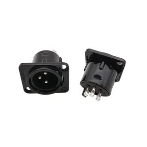 10 Buah Konektor XLR Soket Sasis Dudukan Panel 3Pin Colokan Pria Jack Wanita untuk Mikrofon 10 panel xlr penjualan terbaik - №