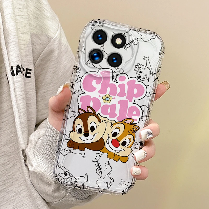 Cute Disney Chip Dale Phone Case For Xiaomi 15 Pro Case 14 13 12 T Pro 13 12 11 Lite Poco F6 F5 F4 F3 X6 X5 Pro Shockproof Cover