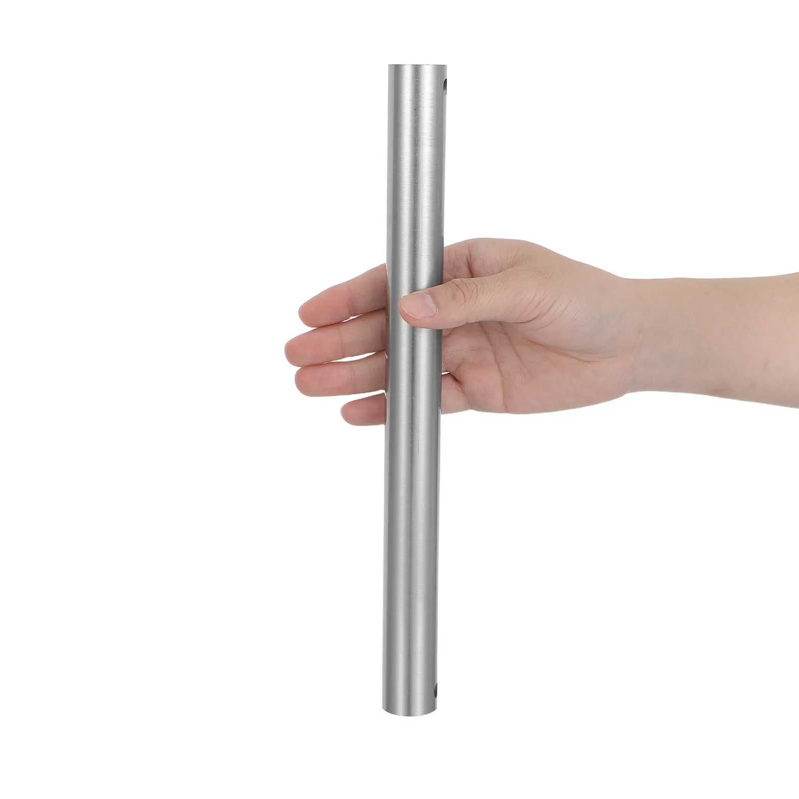 30 Cm Ceiling Fan Extender Rod Silver Metal Downrod Extension for Fans Universal Compatibility Quick Tool Free Setup Stylish
