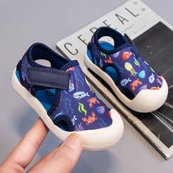 Children Sandals Spring Summer Kids Closed Toe Sports Beach Toddler Baby First Walker Girls Shoes Boys Wading Shoes 15-26