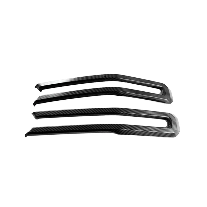 

For Ford Ranger 2023 2024 Car Front Grill Molding Cover Trim Grille Strip Trim Parts ABS Carbon Fiber