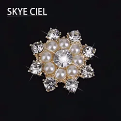 NEW 5Pcs 20MM Snowflake Alloy Flatback Jewellery Making Supplies For Clothing Crafts Diy Decoration Jewelry Accessories