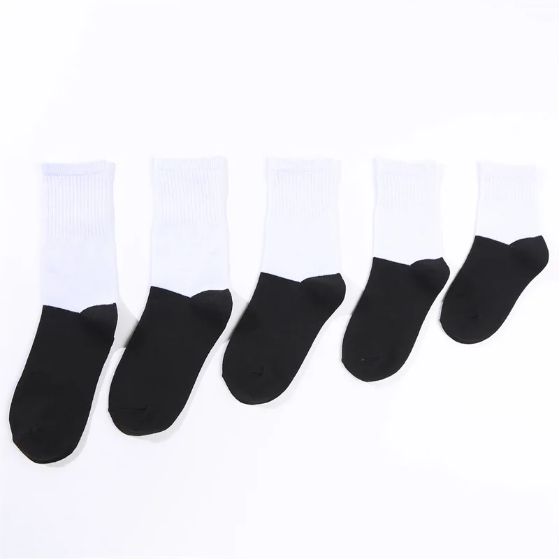 10 Paar weiße Sublimationssocken, Socken für Sublimation, Farbsublimationssocken, mehrere Größen für Teenager und Erwachsene