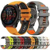 22 26mm Original QuickFit Strap for Garmin Fenix 8 E 7X 7 6X 6 Pro 5X Plus 3HR Bracelet Epix Gen 2 Enduro 3 Tactix Silicone Band