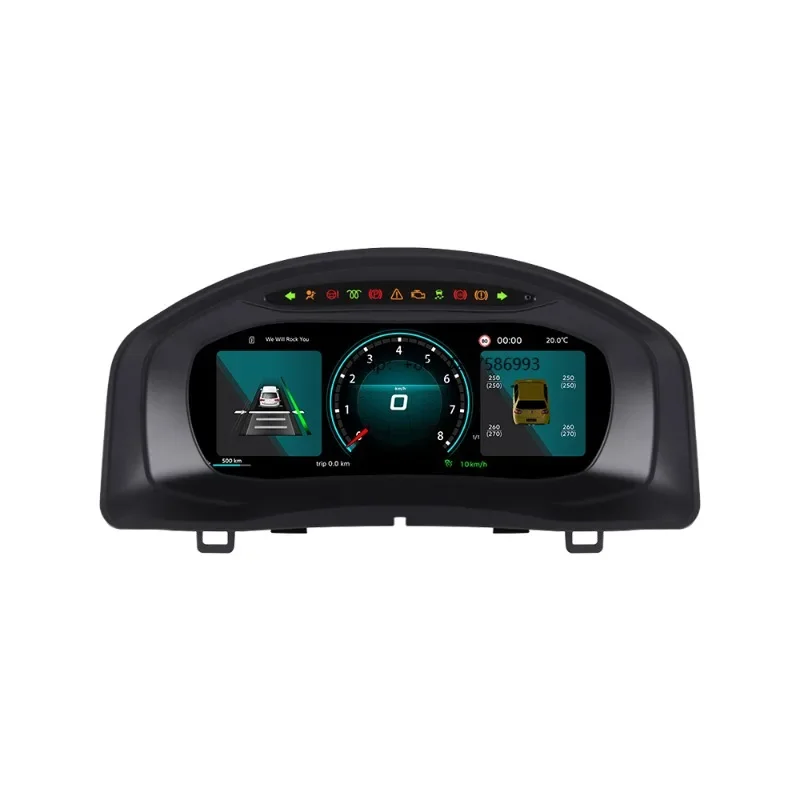 

ZWNAV Car Dashboard for Tiguan 2010-2017 Cluster 12.3 Inch LCD Instrument Panel Car Dashboard LCD Cockpit Speedmeters