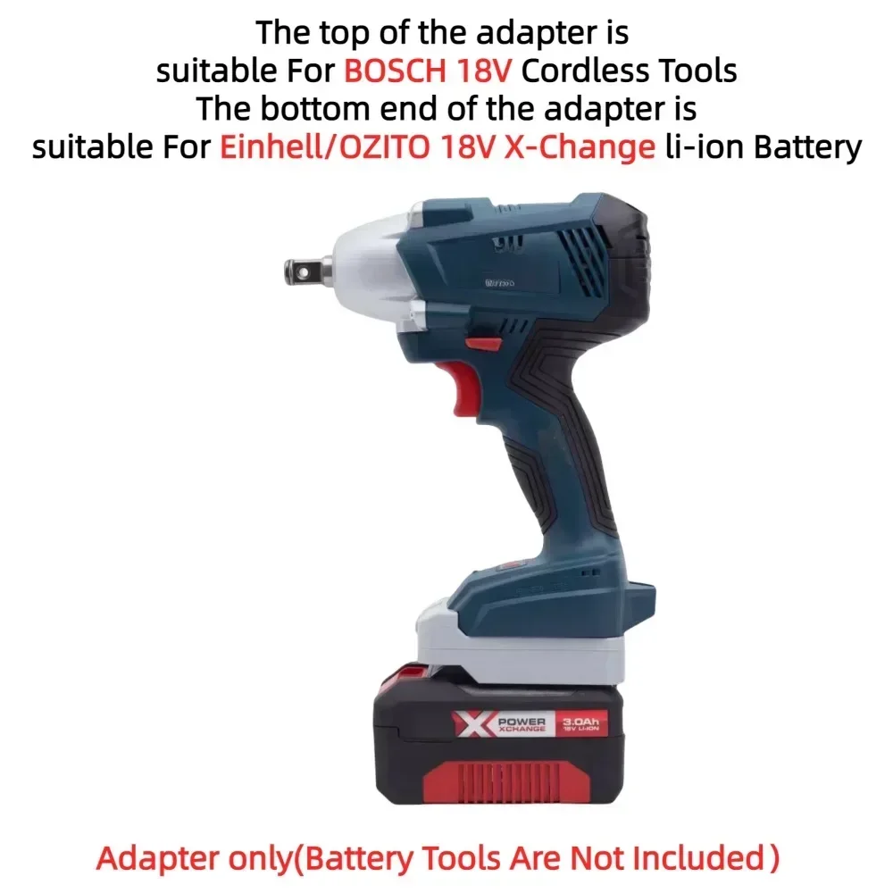 Battery Adapter/Converter for Einhell/OZITO 18V X-Change Li-ion Battery TO BOSCH 18V Series Cordless Power Tools(Only Adapter)