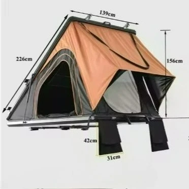 

Camping Aluminium Outdoor Trekking Car Roof Car Tent Custom Vehicle Roof Tent Clam Shell Hard Shell Roof Tent