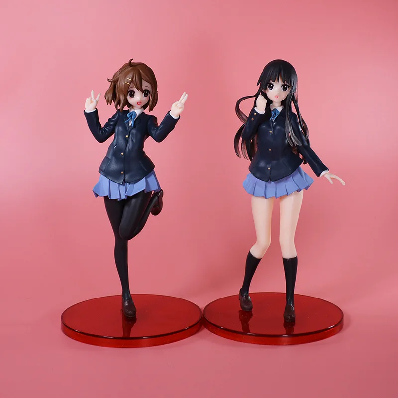 Pretty Girl Series Coreful Yui Hirasawa Nakano Azusa Mio Akiyama K-On Pvc Action Anime Figure Model Toys Doll For Boys Gift