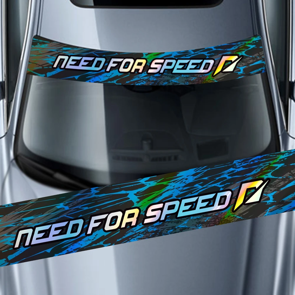 

NEED FOR SPEED Car Front Windshield Waterproof Decal Personalized Fashionable Laser Stickers DIY Graphics Windscreen Decor Decal