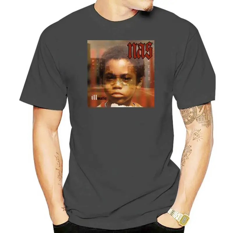 Nas Illmatic T Shirt Classic Hip Hop Tee Rap New York Vintage Style T-Shirt New Harajuku Hip Hop Tee Shirt