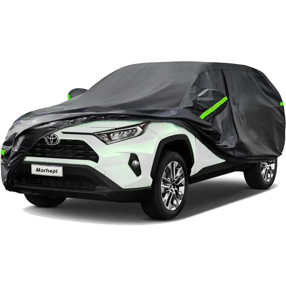 

Custom Fit Waterproof SUV Car Cover for Toyota RAV4, All Weather Protection with Zipper Access