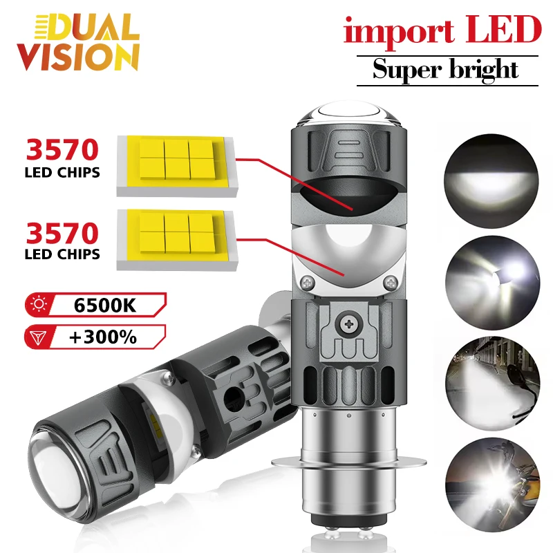 1X H4 Ba20D Led Mot…
